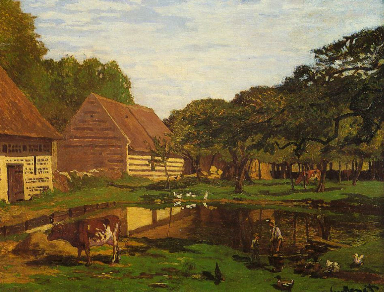 A Farmyard in Normandy 1863
